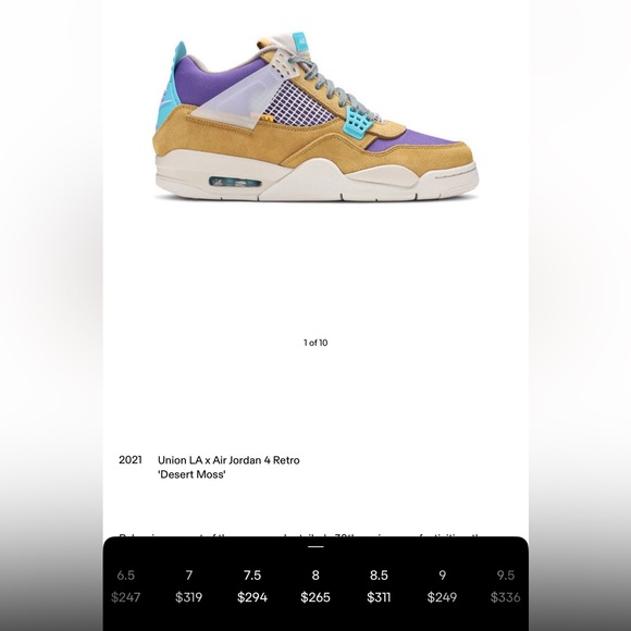 Union LAx Air Jordan 4 Retro
\'Desert Moss\'
